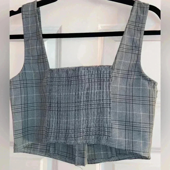Full Tilt Women’s Medium Plaid Corset Top - Picture 3 of 5